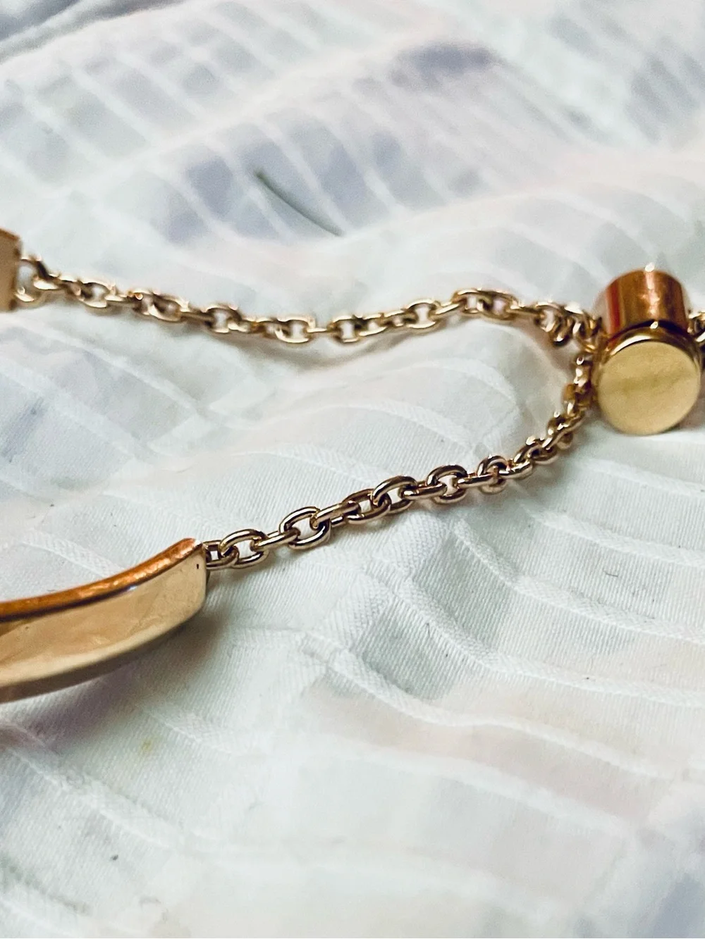 Gold Tone Smartwatch Bracelet Band for Wearable watch not included